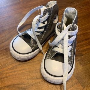 Grey Toddler High-Top Converse